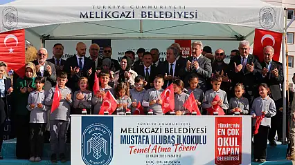 Mustafa Ulubaş ilkokulu'nun temeli atıldı