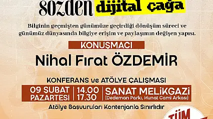 Sanat Melikgazi'de konferans ve atölye bir arada
