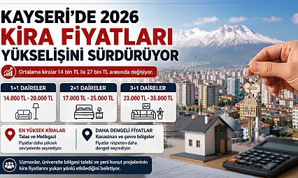 Kayseri'de 2026 Kira Fiyatları Yükselişini Sürdürüyor
