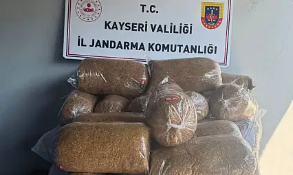 Kayseri'de 350 Kilo Kaçak Tütün Ele Geçirildi