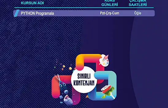 Büyükşehir'den ücretsiz Python programlama kursu