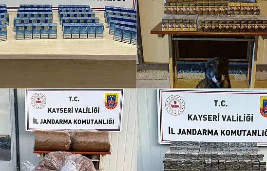Kayseri'de kaçak Sigara ve Tütün operasyonu