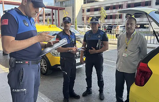 Kayseri'de Taksi ve Duraklara Zabıta denetimi