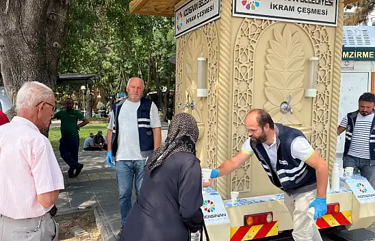 Kocasinan Belediyesi'nden vatandaşa serin ikram
