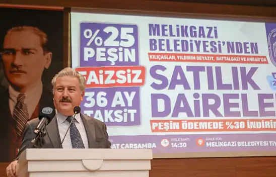 Melikgazi'de 23 daire ihale ile satıldı