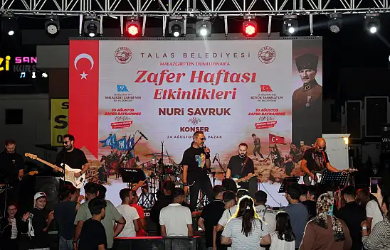 Nuri Savruk ile zafer haftası coşkusu Talas'ta başladı