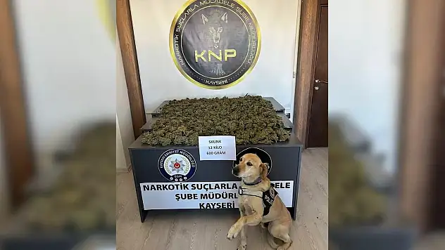 12 kilo 600 gram uyuşturucu el geçirildi