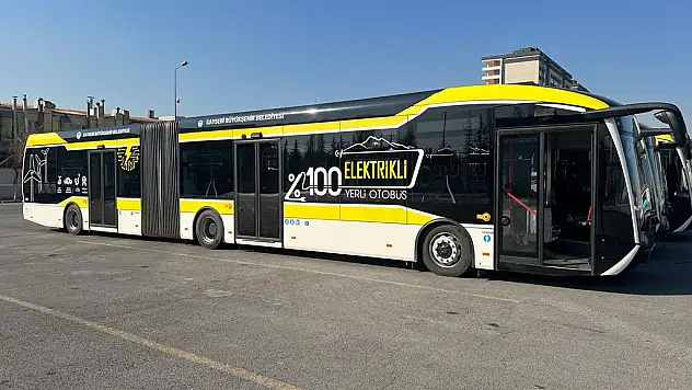 15 adet yeni elektrikli otobüs
