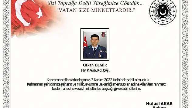 2 ASKER ŞEHİT OLDU