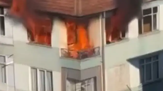 3 katlı binada çıkan yangın söndürüldü