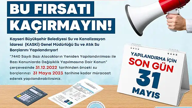 31 Aralık 2022'den kalan borçlara kolaylık