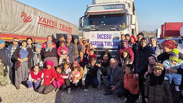 7 yardım TIR'ı deprem bölgelerine ulaştırıldı