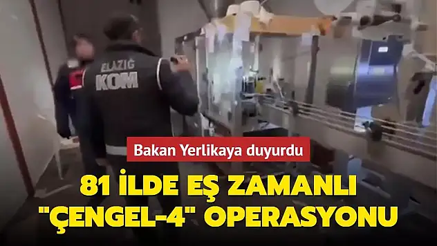 81 ilde 'Çengel-4' operasyonu