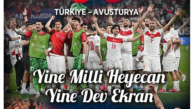 A Milliler Son 16 turunda heyecan Talas'ta dev ekranla verilecek