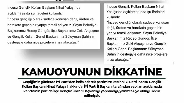 AK Parti Kayseri'den İYİ parti açıklamasına yanıt