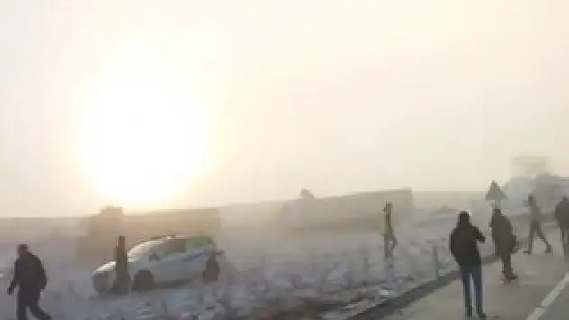 Ankara yolunda zincirleme kaza