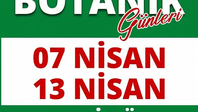 Bahçe Botanik ve peyzaj günleri başlıyor