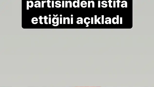 Baki Ersoy MHP'den istifa etti