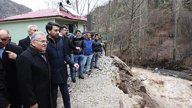 BAŞKAN BÜYÜKKILIÇ SEL BÖLGESİNDE