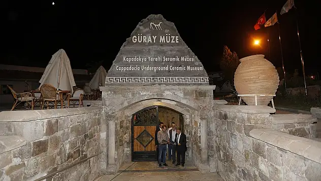 BAŞKAN BÜYÜKKILIÇ, YER ALTI MÜZESİNDE