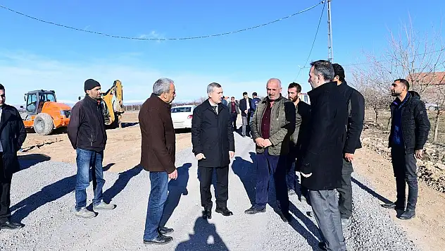 BAŞKAN ÇINAR, OL YENİLEME ÇALIŞMALARINI İNCELEDİ