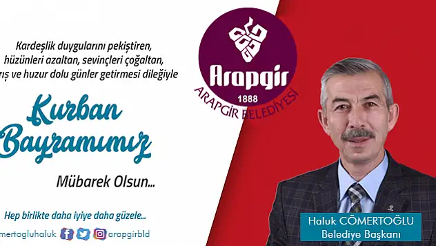 BAŞKAN CÖMERTOĞLU'NDAN KURBAN BAYRAMI MESAJI