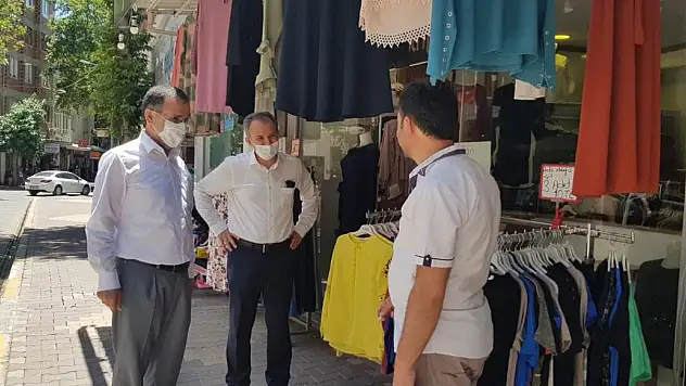 Başkan dan esnaf ziyareti