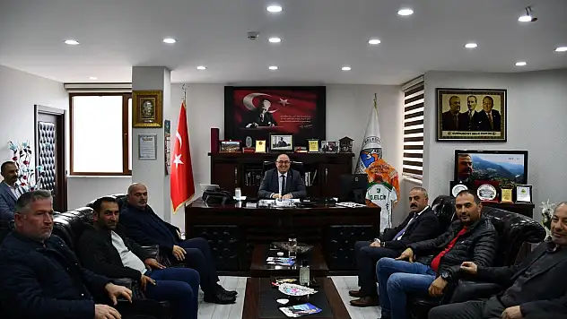 BAŞKAN ELÇİN'E TEŞEKKÜR ZİYARETİ