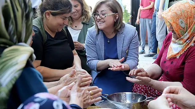 BAŞKAN FATMA ŞAHİN, YUVALAMA YAPTI