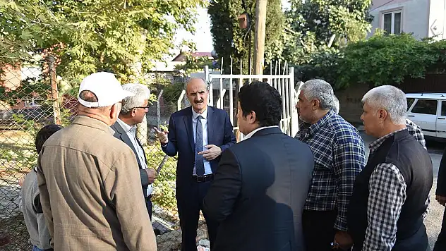 BAŞKAN OKAY ÇALIŞMALARI YERİNDE İNCELEDİ