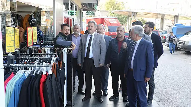 BAŞKAN PALANCIOĞLU CAMİKEBİR ESNAFINI ZİYARET ETTİ
