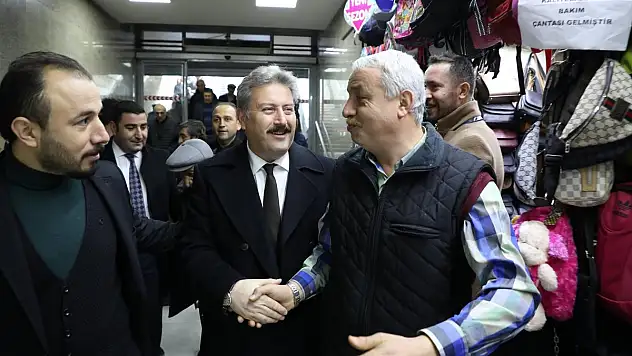 BAŞKAN PALANCIOĞLU ÇARŞI ESNAFIYLA