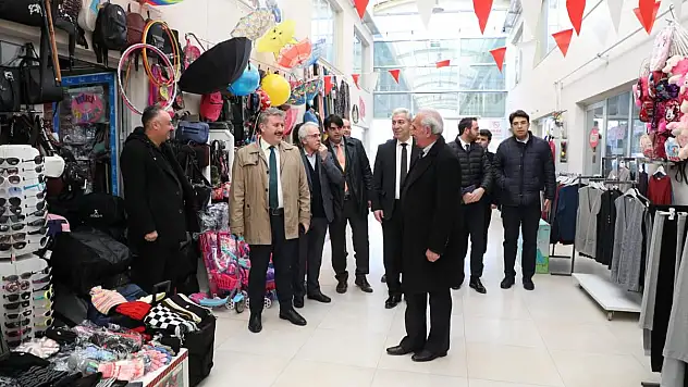 BAŞKAN PALANCIOĞLU,  İLDEM ÇARŞI ESNAFIYLA BULUŞTU