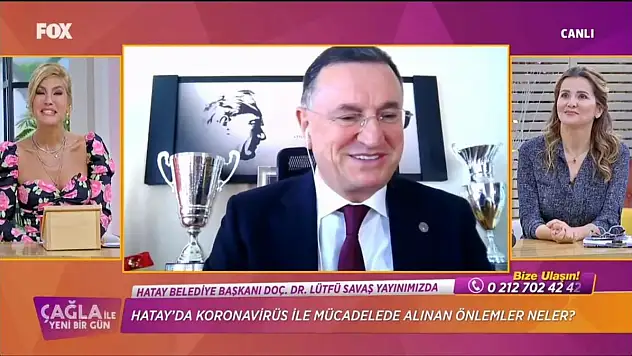 BAŞKAN SAVAŞ FOX TV'NİN CANLI YAYIN KONUĞU OLDU