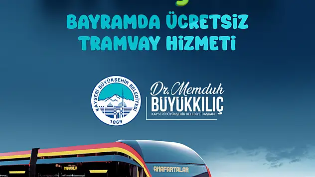 Bayramda 381 Bin Kişiye Ücretsiz Tramvay