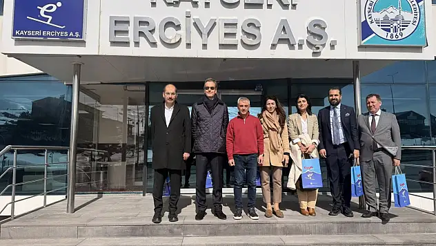 Belçika heyeti Erciyes Kayak Merkezi'ni inceledi