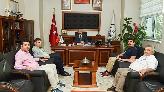 BERTİZLİLER'DEN BAŞKAN OKAY'A ZİYARET