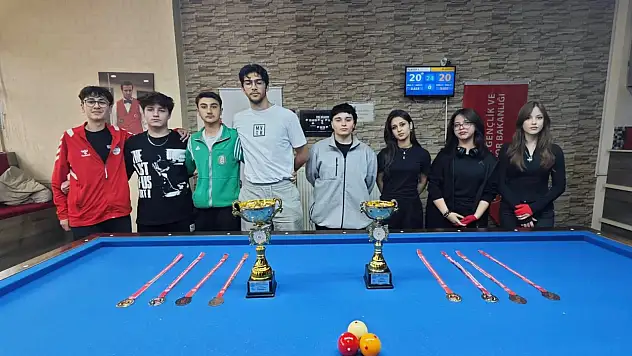 Bilardo Gençler İl Birinciliği Tamamlandı
