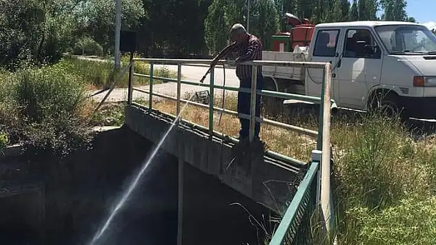 Bünyan da haşere ilaçlama çalışmaları