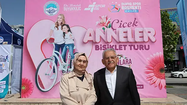 Büyükkılıç Çiçek Anneler Bisiklet Turu'na Katıldı