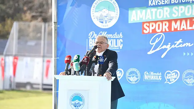 Büyükkılıç'tan spora 3 milyon tl destek