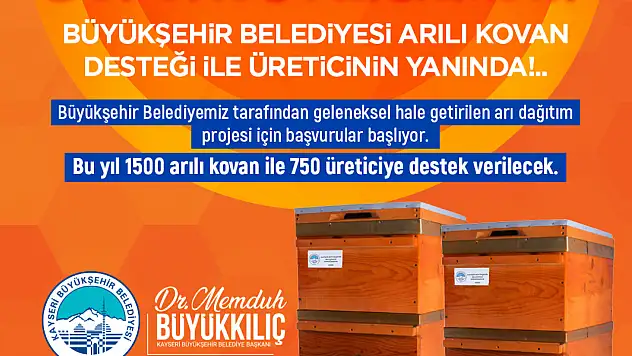 Büyükşehir'den arıcılığa yeni destek