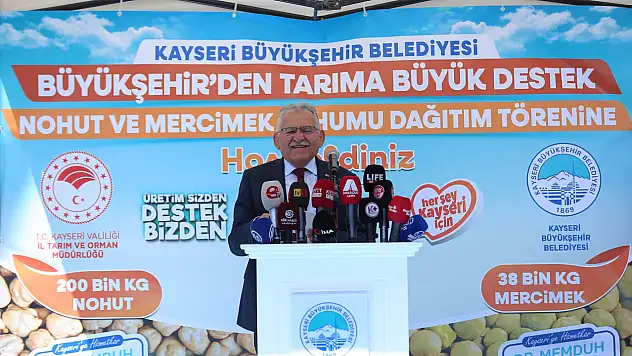 Büyükşehir'den çiftçiye 10 milyon TL'lik tohum desteği