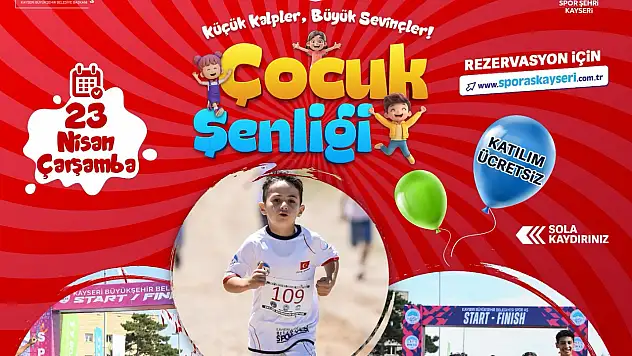 Büyükşehir'den çocuklara şenlik ve koşu
