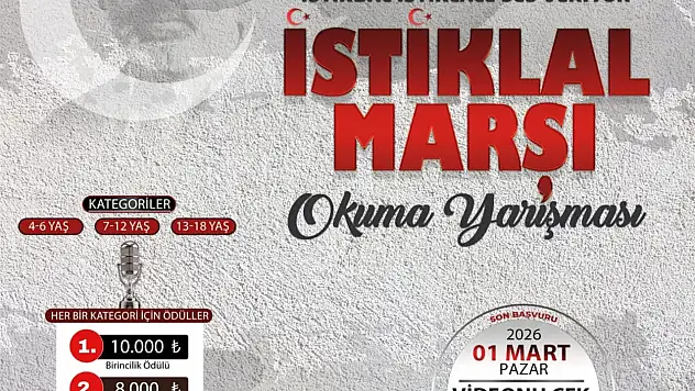 Büyükşehir'den İstiklâl Marşı Yarışması daveti