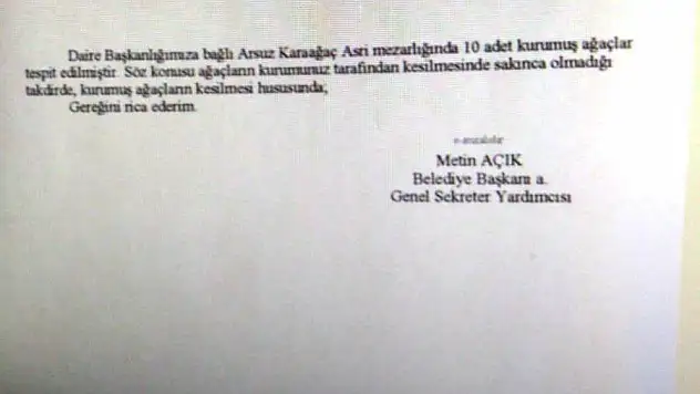 BÜYÜKŞEHİR'DEN KAMOYUNA DUYURU