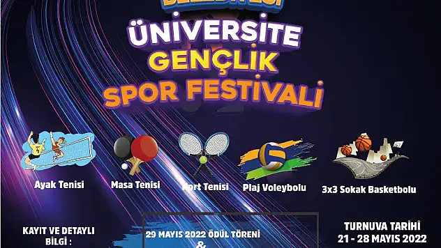 BÜYÜKŞEHİR'DEN ÜNİVERSİTE GENÇLİK SPOR FESTİVALİ