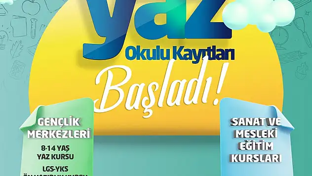 BÜYÜKŞEHİR KAYMEK'İN YAZ OKULU KAYITLARI BAŞLADI
