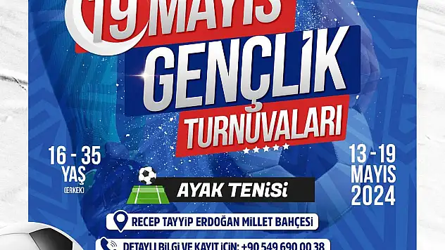 BÜYÜKŞEHİR SPOR A.Ş.'NİN 19 MAYIS TENİS TURNUVALARI İÇİN KAYITLAR BAŞLADI