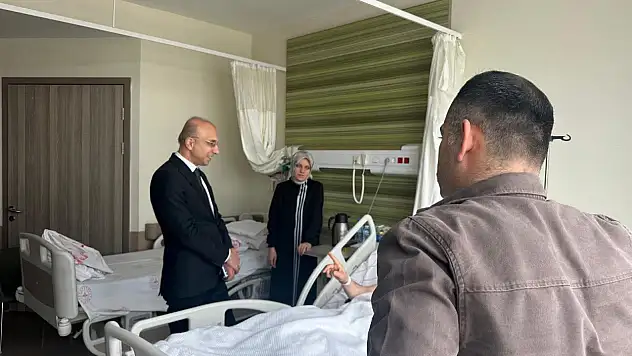 CHP'li Genç'ten yaralı polise ziyaret